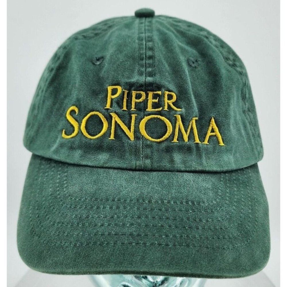 Vintage Piper Sonoma Champagne Wine Brut 100% Cotton Hat Strapback California